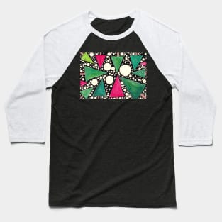 Winter Forest - Christmas Themed Starry Night Baseball T-Shirt